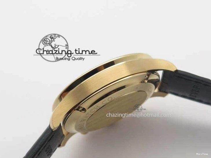 MIROTIME 0325 Classic Portuguese IW371482 ZF 1:1 Best Edition RG Gray Dial Gold Markers On Black Leather Strap A 7265